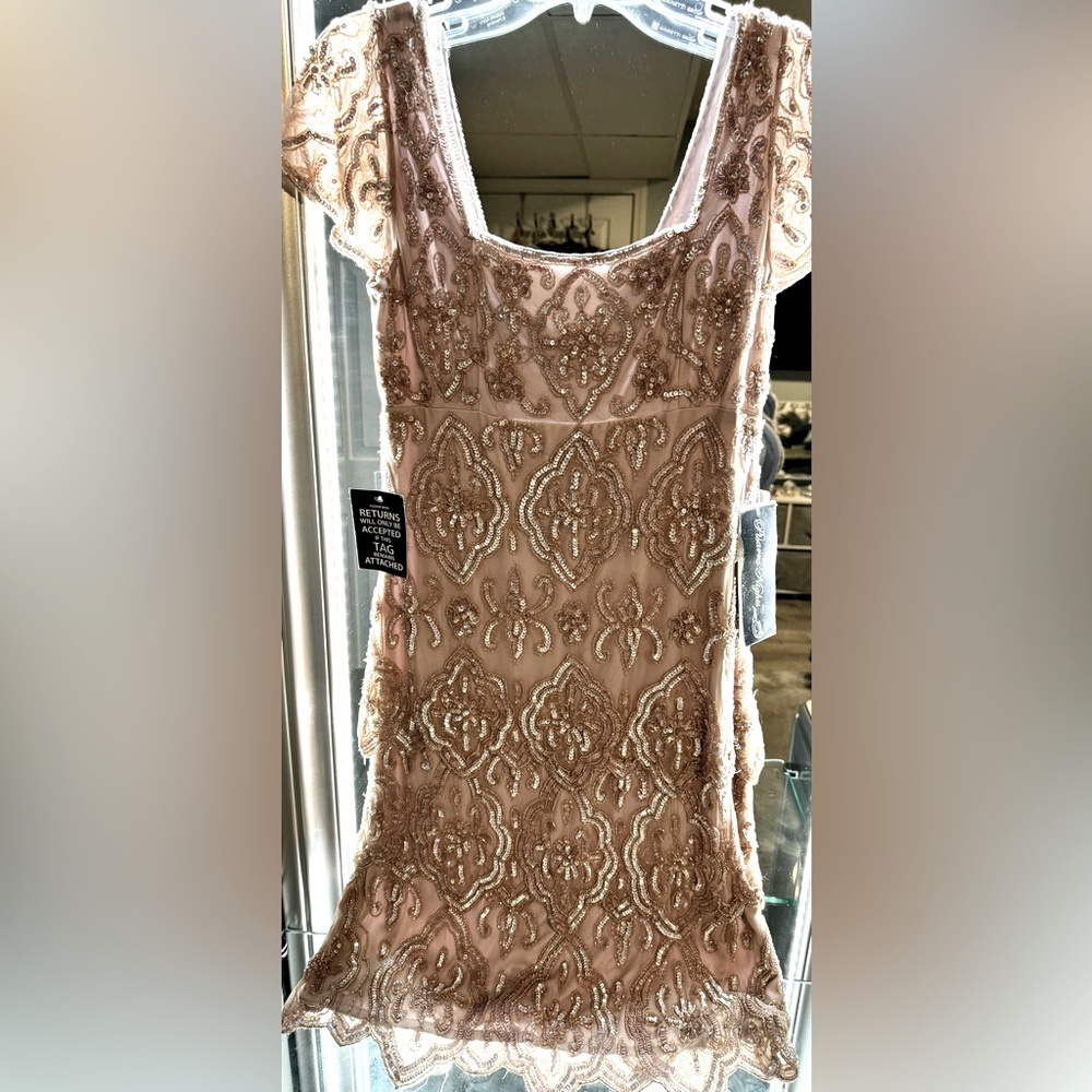 Cocktail full sequined party dress